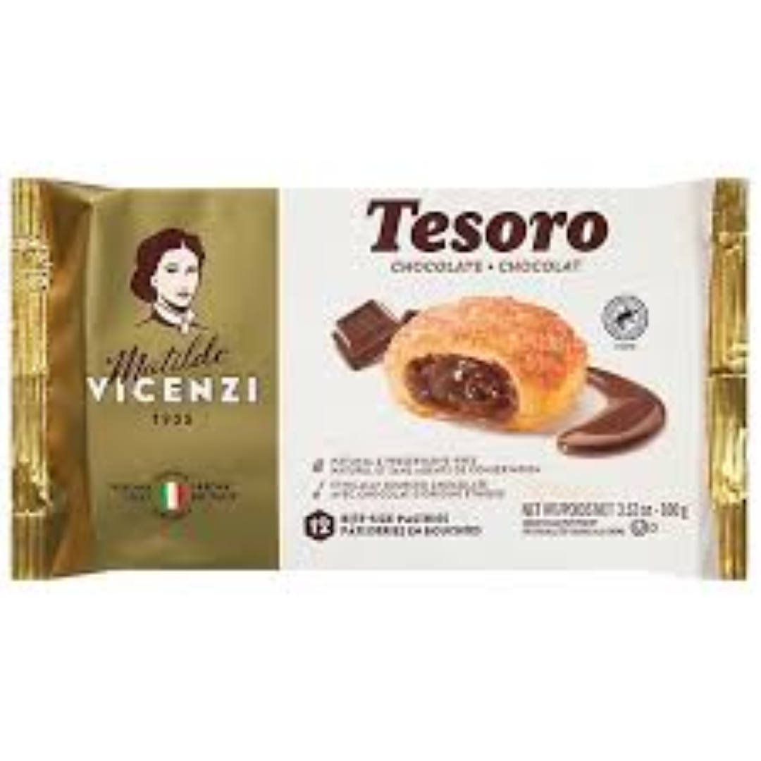 VICENZI PUFF PASTRY CHOCOLATE CREAM 125G
